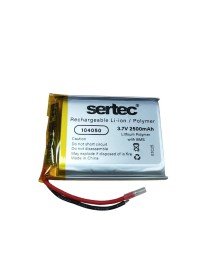 104050 3.7V 2500mAh Li-Polymer Battery (Circuit/1.5A)