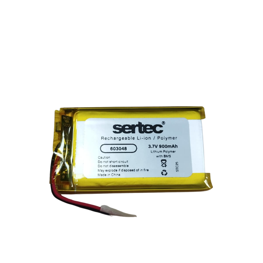 603048 3.7V 900 MAh Li-Polymer Battery (Circuit/1.5A)