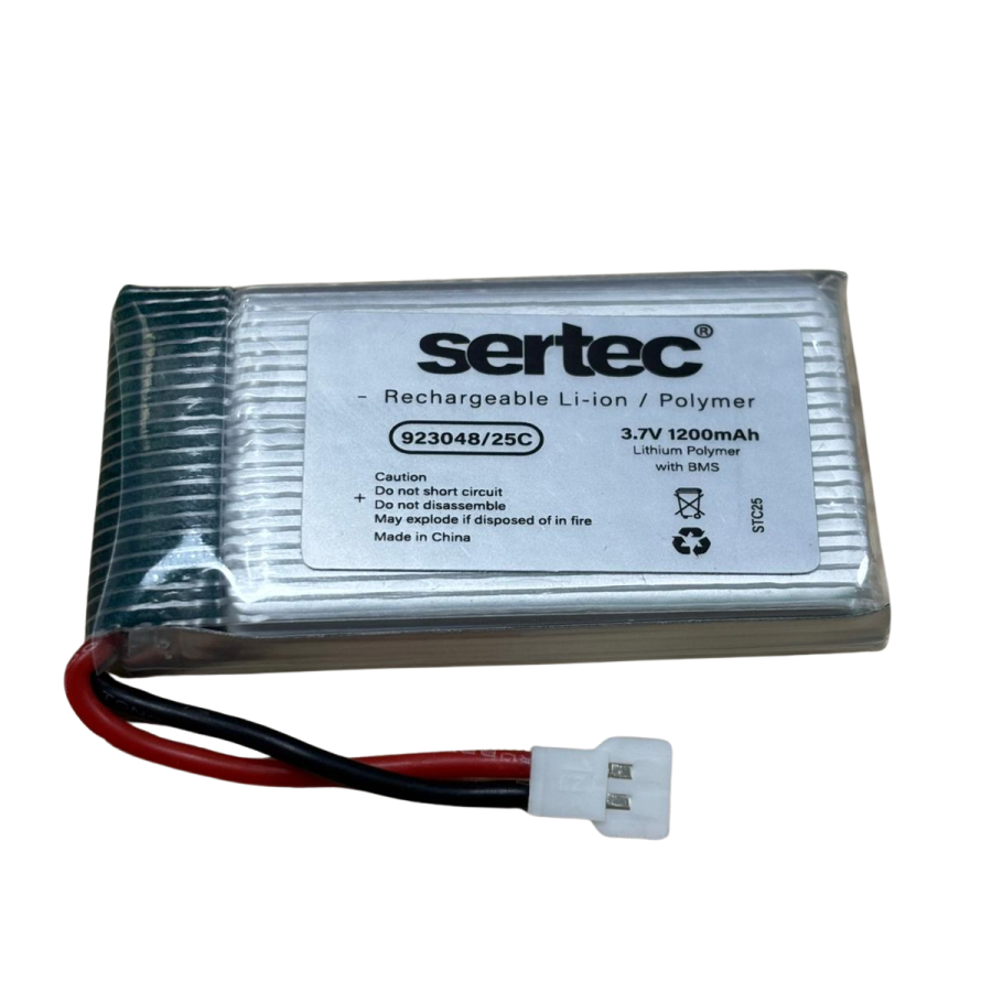 923048 / 3.7V - 1200mAh - 25C WHITE SOCKET 923048 / 3.7V - 1200mAh - 25C WHITE SOCKET