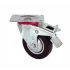 Service Wheel - Black Swivel with Table Brake - Diameter 80 mm