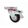 Service Wheel - Black Swivel with Table Brake - Diameter 100 mm