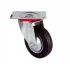 Service Wheel - Black Swivel with Table - Diameter 150 mm