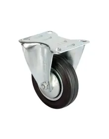Service Wheel - Black Fixed with Table - Diameter 80 mm