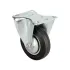 Service Wheel - Black Fixed with Table - Diameter 80 mm