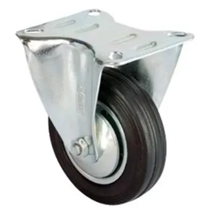 Service Wheel - Black Fixed with Table - Diameter 80 mm