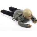 Moving Baby Ghost Zombie Decoration with Sound, Light and Sensor Crawling on the Ground 30x85 cm