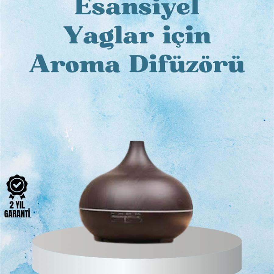 Quiet Working Aromatherapy Diffuser – 4 Time Settings, 7 Color Light Options