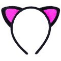 Cute Cat Ear Fluffy Cat Crown Black Inside Candy Fuchsia Color 17x15 cm Cute Cat Ear Fluffy Cat Crown Black Inside Candy Fuchsia Color 17x15 cm