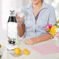 Cute Panda Design Glass Water Bottle Leak Proof 1000 ML