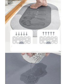 Magic Water Absorbent Anti-Slip Bath Mat Bathroom Foot Mat