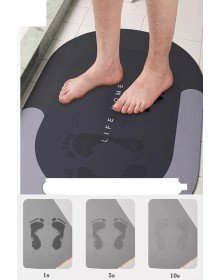 Magic Water Absorbent Anti-Slip Bath Mat Bathroom Foot Mat
