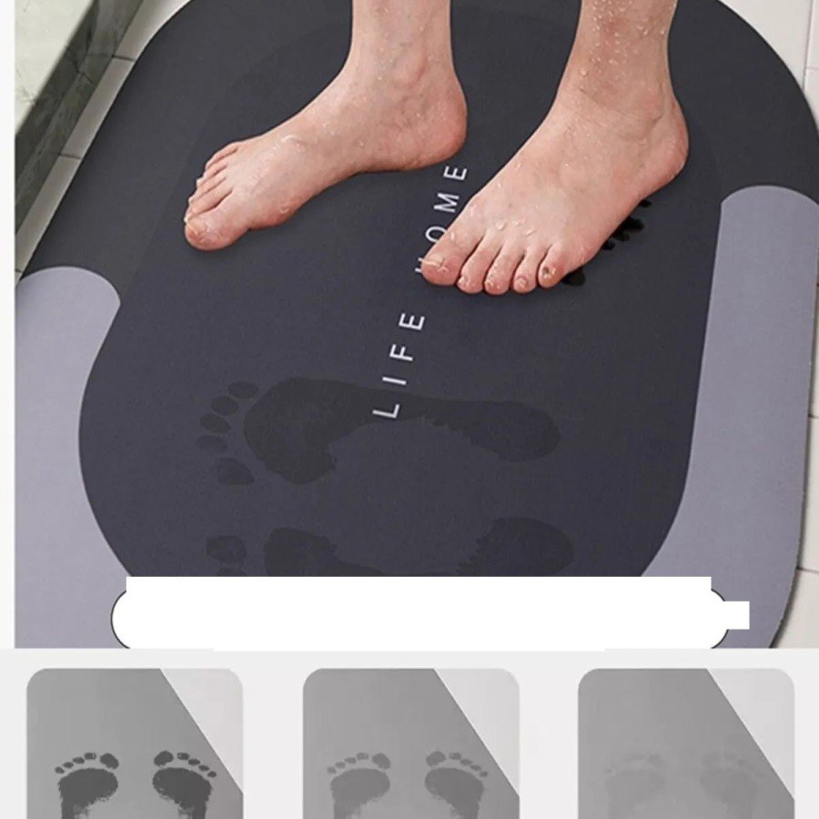 Magic Water Absorbent Anti-Slip Bath Mat Bathroom Foot Mat Magic Water Absorbent Anti-Slip Bath Mat Bathroom Foot Mat