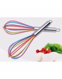 Silicone Whisk Metal Handle Colored Whisk