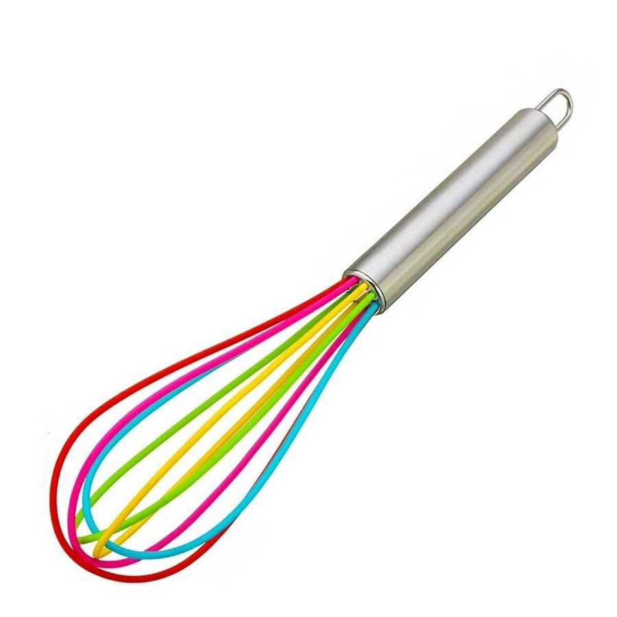 Silicone Whisk Metal Handle Colored Whisk
