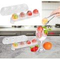 Silicone Based 4 Compartment Transparent Ice Mold Round Icebox