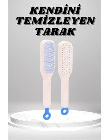 Silicone Soft Tight-Toothed Magic Retractable Comb Self-Cleaning Hair Brush