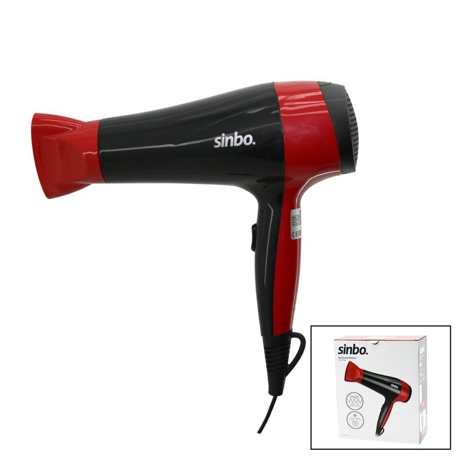HAIR DRYER 2 STAGES SPEED - TEMPERATURE BLOW DRYING HEAD ZIGZAG RESISTANCE WINDING HOMOGENEOUS HEAT DISTRIBUTION SHD-7093