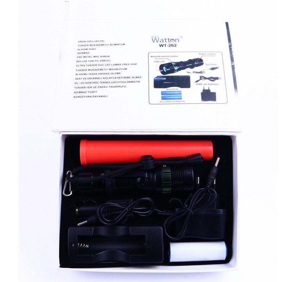 Signal Emergency Flashlight Cree5 Watton Wt-262 Signal Emergency Flashlight Cree5 Watton Wt-262