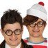 Black Framed Student Joking Glasses with Unprescribed Glasses 1 Piece