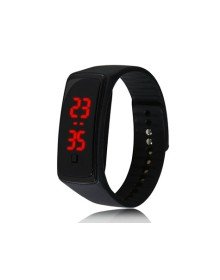 Led Wristwatch with Black Screen (Black)