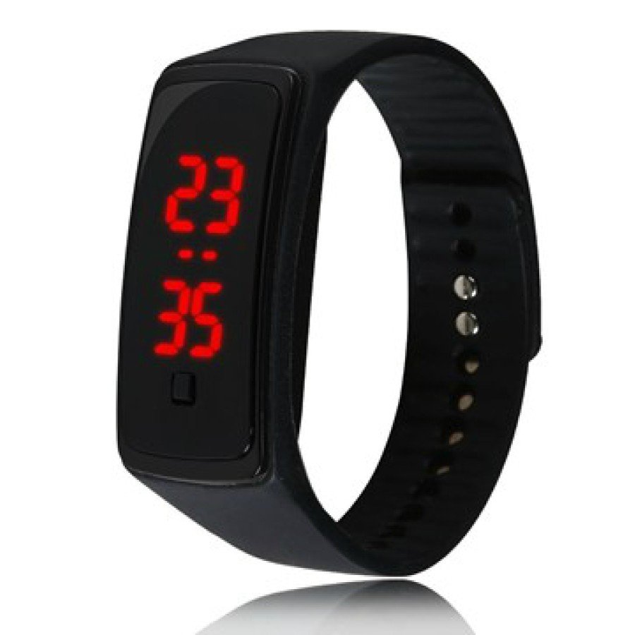 Black Screen Led Wristwatch (Black)