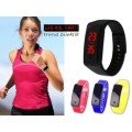 Black Screen Led Wristwatch (Black)