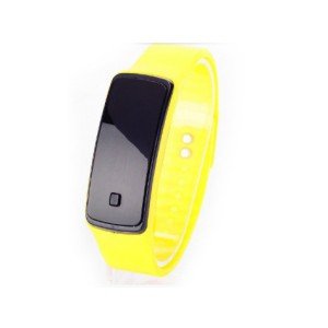Led Wristwatch with Black Screen (Yellow)