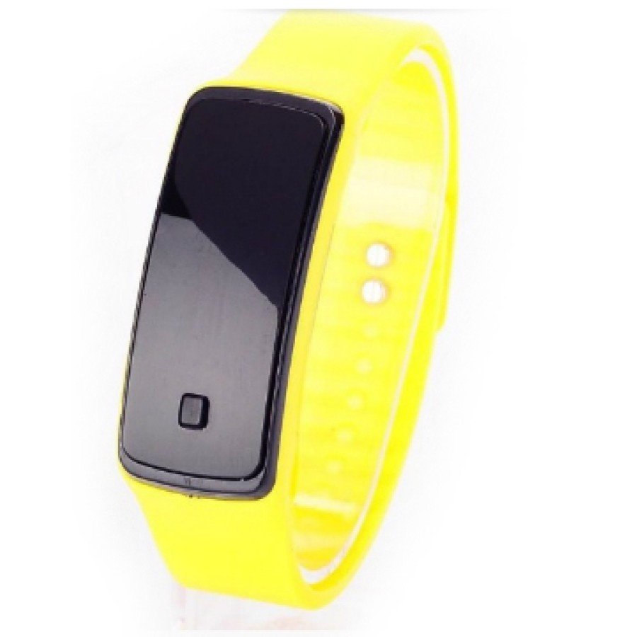 Led Wristwatch with Black Screen (Yellow)