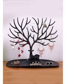 Black Deer Jewelry Organizer - Deer Shaped Ring Earring Necklace Organizer