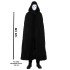 120 cm Cloak with Black Hood and White Paintable Full Face Mask