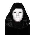 120 cm Cloak with Black Hood and White Paintable Full Face Mask