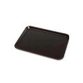 Black Midi Size Plastic Serving Tray Unbreakable Restaurant Buffet Fast Food Use (44x32 Cm)