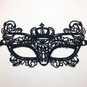 Black Color Lace Cut Lace Embroidered Prom Party Mask No 9 Black Color Lace Cut Lace Embroidered Prom Party Mask No 9