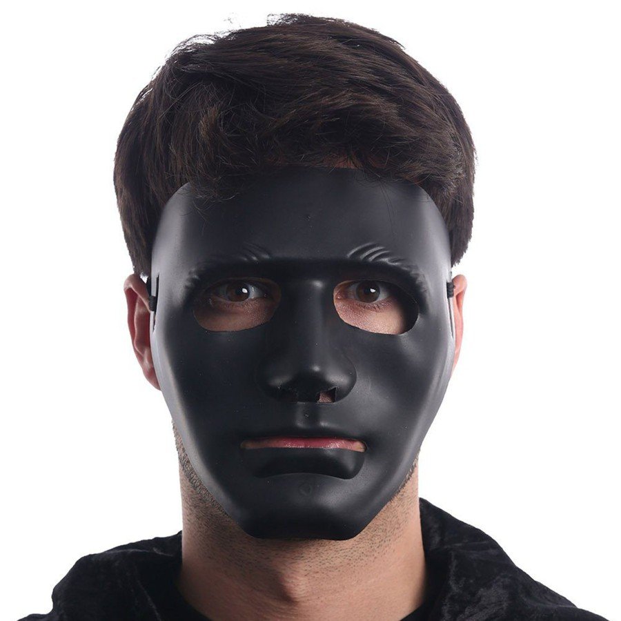 Black Color Hip Hop Anonymous Jabbawockeez Dance Mask 18x19 cm Black Color Hip Hop Anonymous Jabbawockeez Dance Mask 18x19 cm