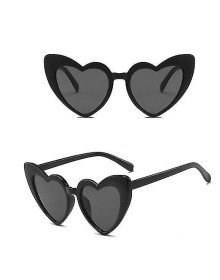Black Color Heart Shaped Party Glasses 15x5 cm