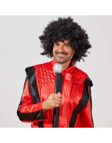 Black Color Curly Afro Bonus Wig