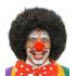 Black Color Curly Afro Bonus Wig Hair and Red Sponge Nose Set