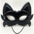 Eva Cat Mask Made of Black Color Fabric Material 19x15 cm