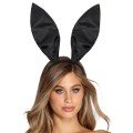 Black Color Satin Coated Shapeable Rabbit Ear Crown 35x11 cm