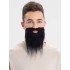 Black Color Fake Beard Mustache Set