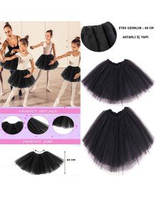Black Color Tutu Skirt Ballet Skirt Performance Skirt Kids Baby Boy