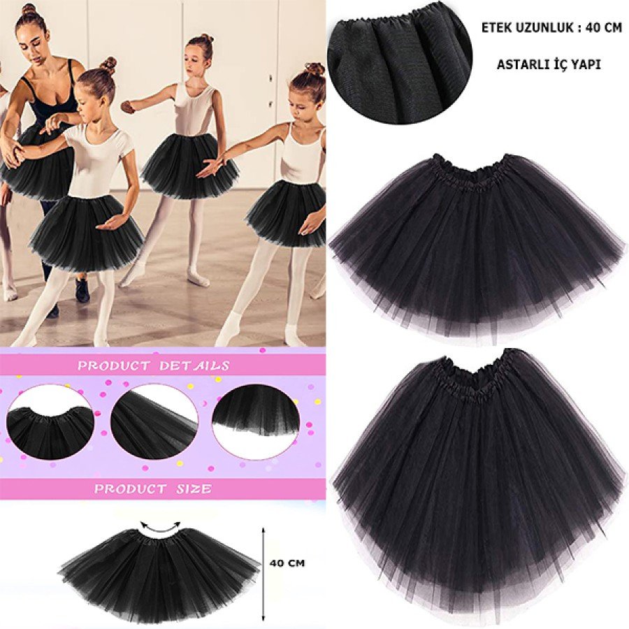 Black Color Tutu Skirt Ballet Skirt Performance Skirt Kids Baby Boy