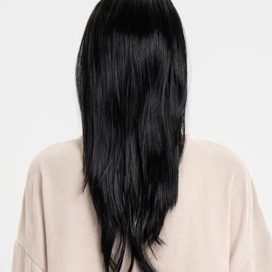 Black Color Long Party Wig