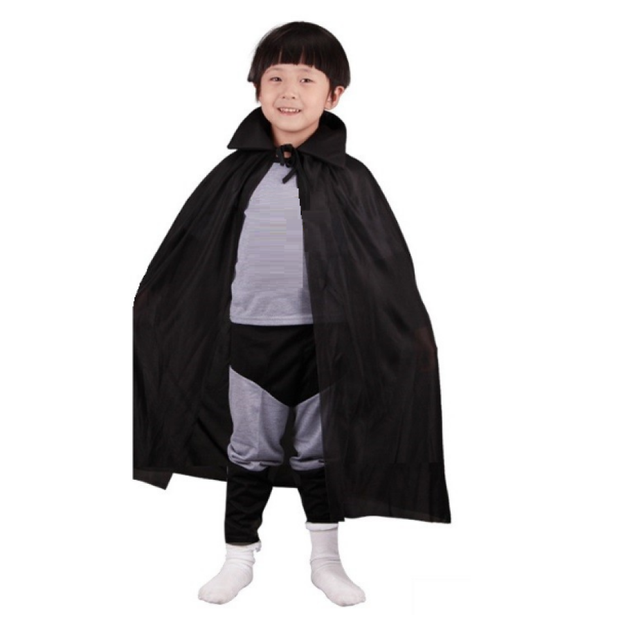 Black Color Collared Children s Cloak 90 cm Black Color Collared Children s Cloak 90 cm