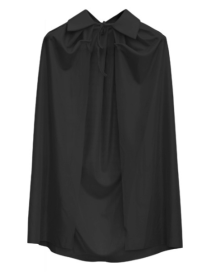 Black Color Collared Children's Cloak 90 cm