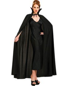 Black Color Collar Halloween Cloak 120 cm