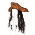 Black Hair Captain Pirate Hat