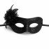 Black Glitter Feather Prom Mask – Women's Party & Masquerade Mask