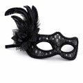 Black Feather Ball Mask Women s Party Accessory