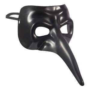 Black Long Nose Plague Doctor Mask Black Long Nose Plague Doctor Mask